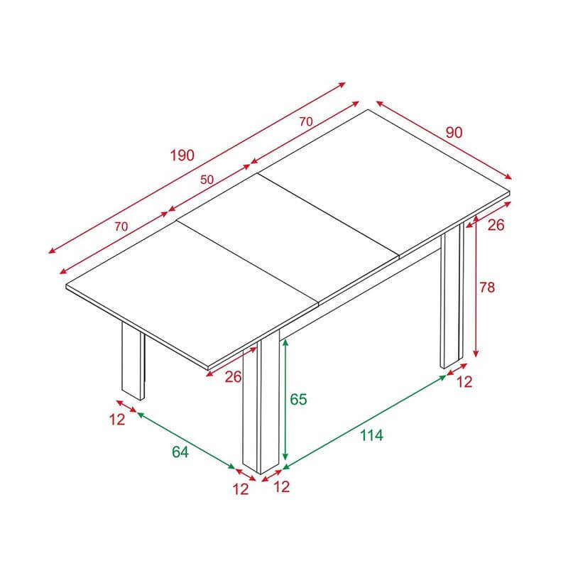 Mesa Kendra extensible