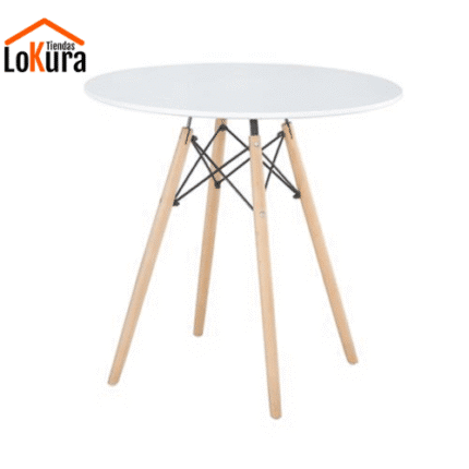 Mesa de comedor redonda 80cm