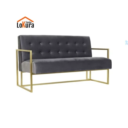 Sofá poliéster Glam gris