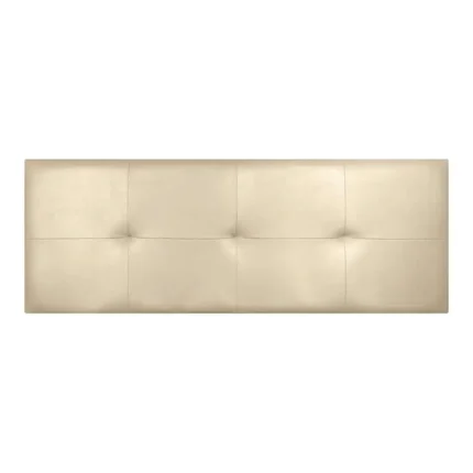 Cabecero cama polipiel 150cm Costa beige claro estilo minimalista