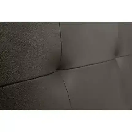 Detalle cabecero cama polipiel 150cm Costa chocolate acolchado