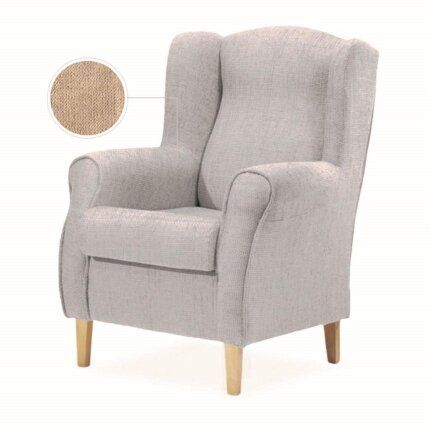 Butaca Esther lista para usar: sillón orejero con diseño ergonómico y fácil montaje para cualquier salón