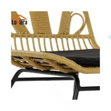 silla de terraza de ratán