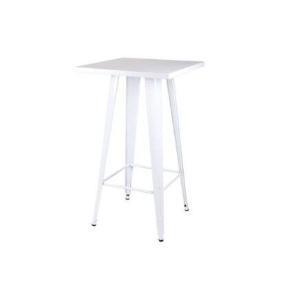mesa alta de terraza Tol blanca para bar o terraza