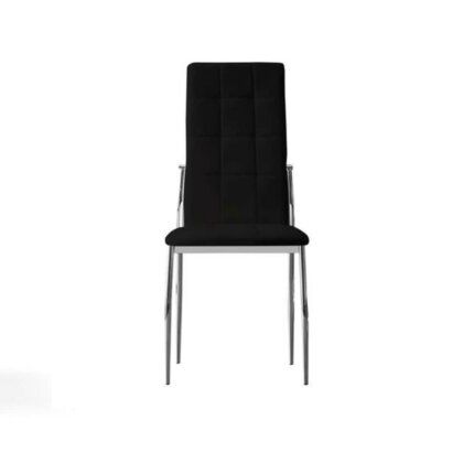 silla de comedor cómoda mikonos negra