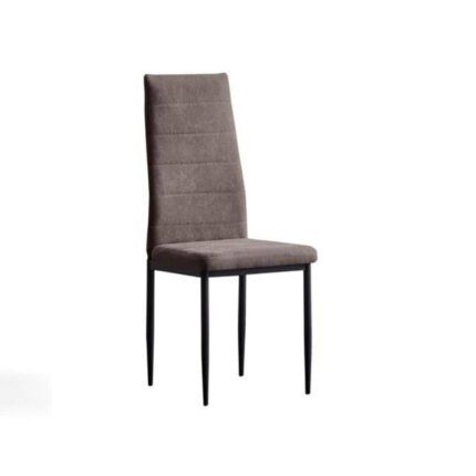 silla de comedor de tela cameron marrón