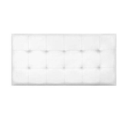 Cabecero polipiel en oferta Venus blanco para dormitorio moderno