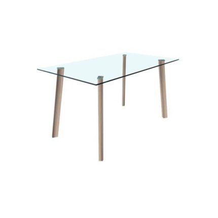 Mesa de cristal rectangular patas cambrian Hainan