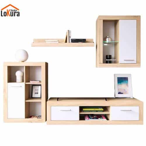 Composición Salón Mini Shark Sunset 203cm en color cambrian/blanco