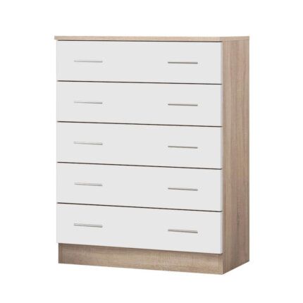 sinfonier para dormitorio blanco y roble Ready