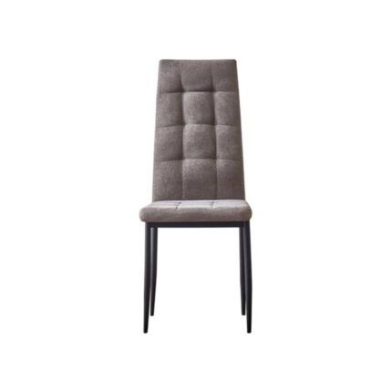 silla de tela económica gris claro Skye, diseño elegante y cómodo, perfecta para combinar con estilos clásicos o contemporáneos