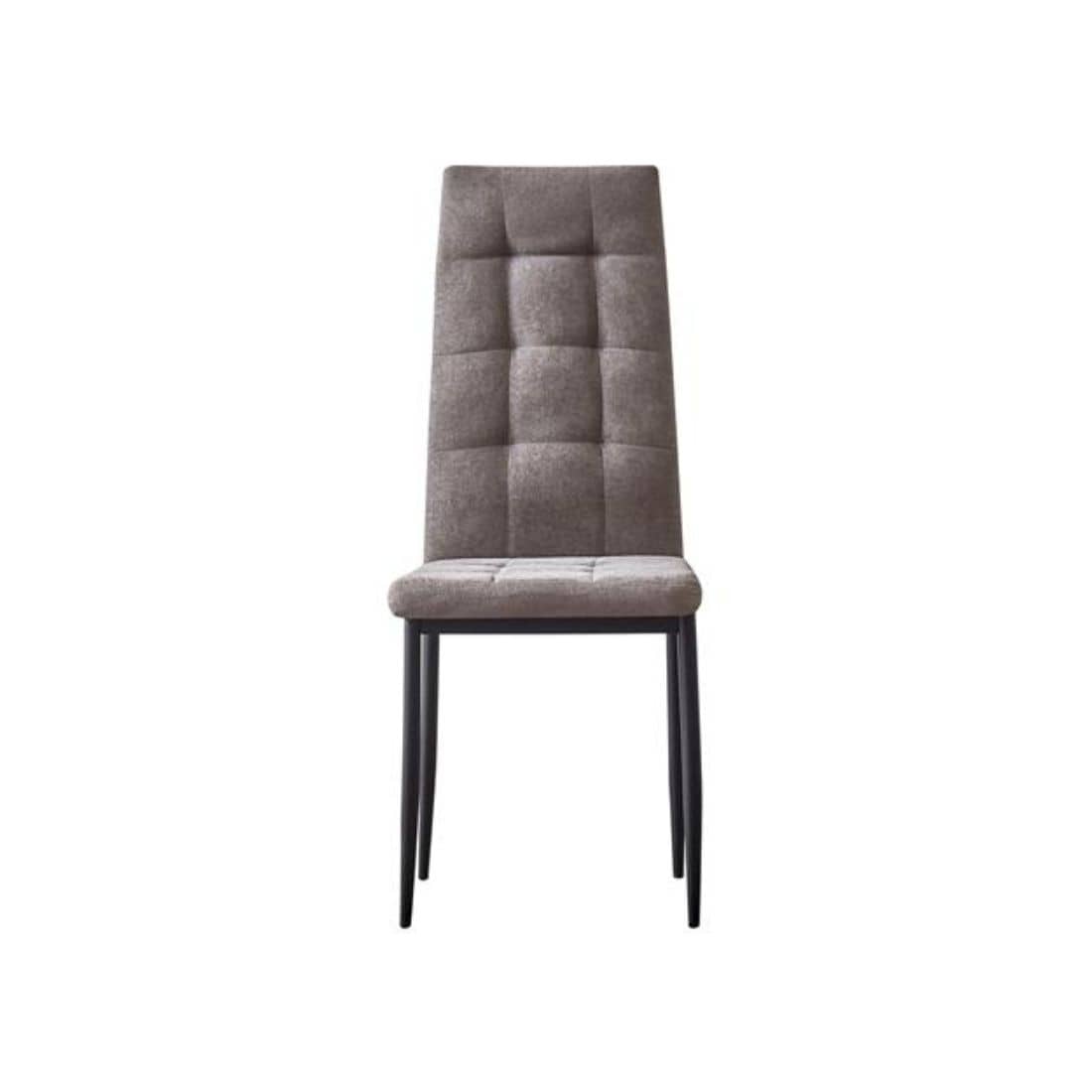 silla de tela económica gris claro Skye, diseño elegante y cómodo, perfecta para combinar con estilos clásicos o contemporáneos