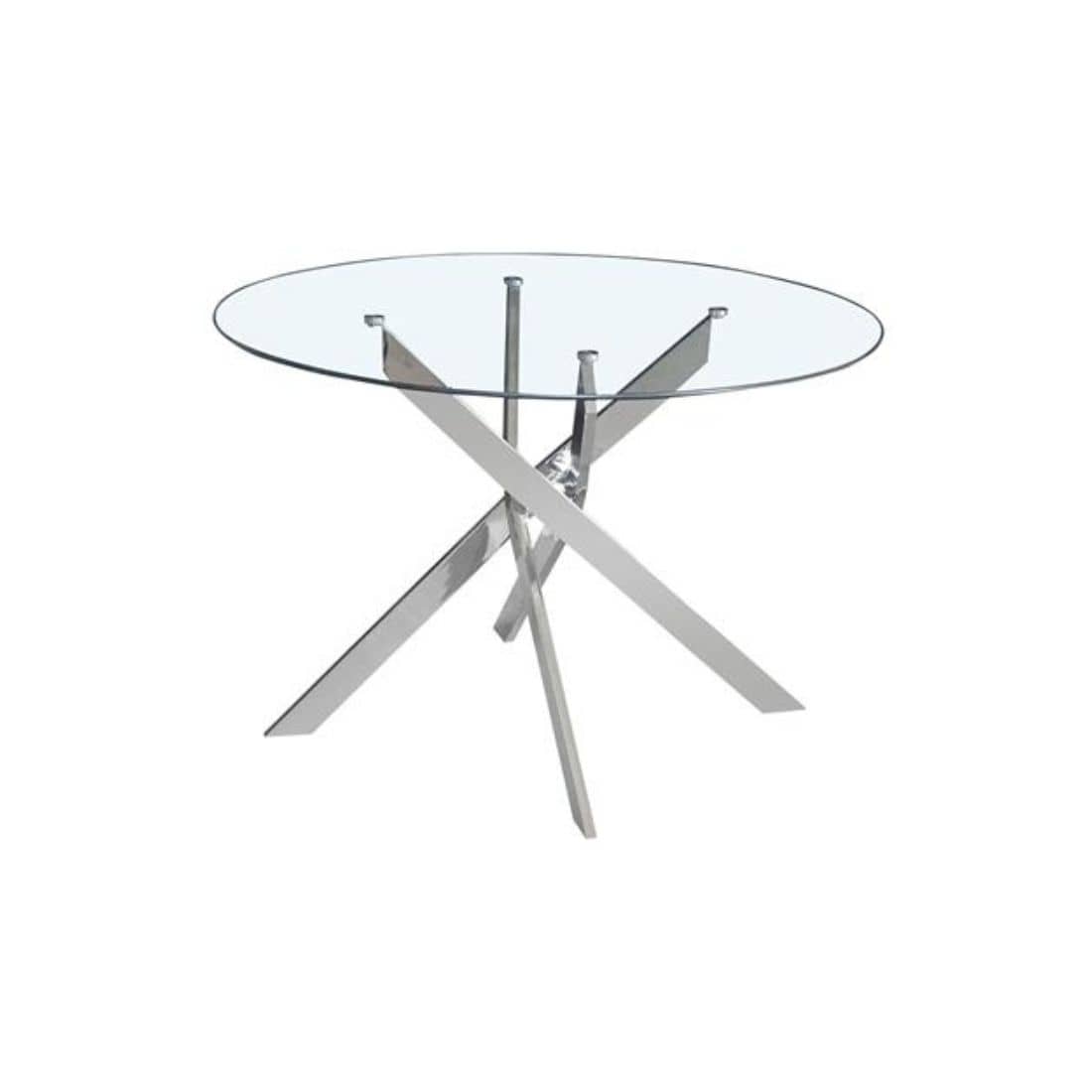Mesa de comedor redonda cristal Man
