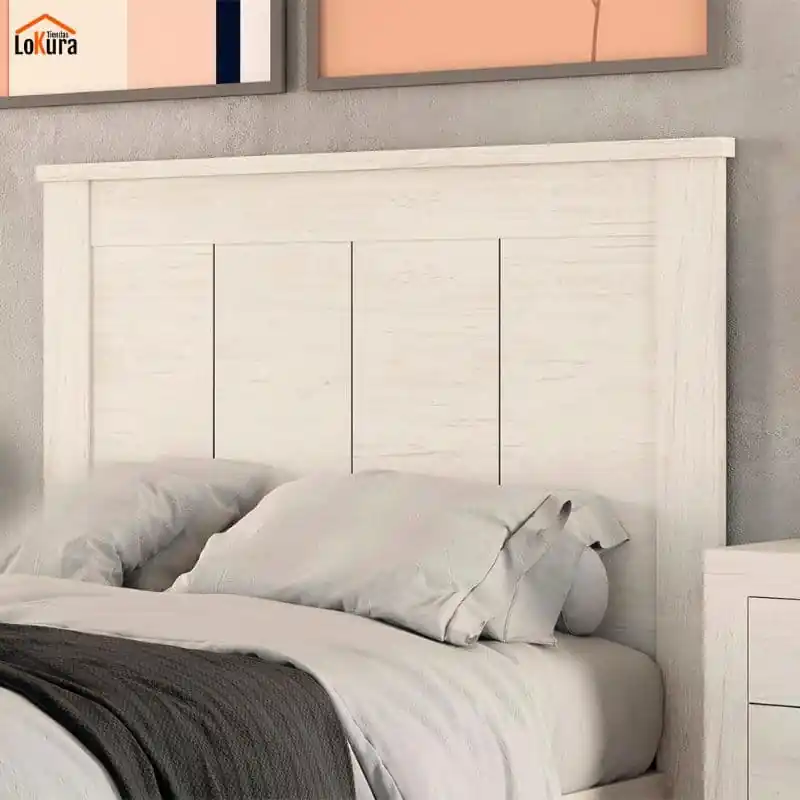 Cabecero cama madera 120cm modelo sena en color ártico