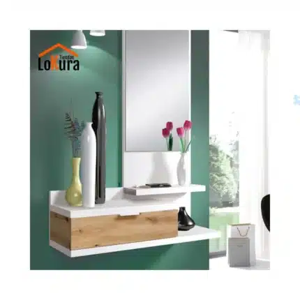 Consola colgante con espejo Dahlia