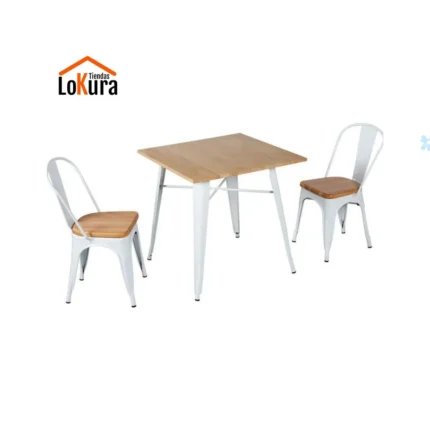 silla blanca para interior y exterior Tol