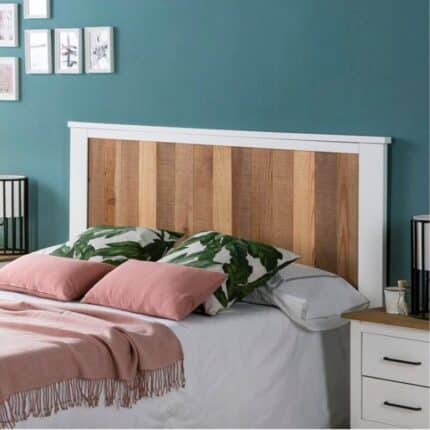 Cabecero 160cm Maude Miranda de madera natural con diseño exclusivo para dormitorios modernos en Canarias