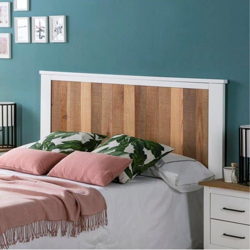 Cabecero 160cm Maude Miranda de madera natural con diseño exclusivo para dormitorios modernos en Canarias