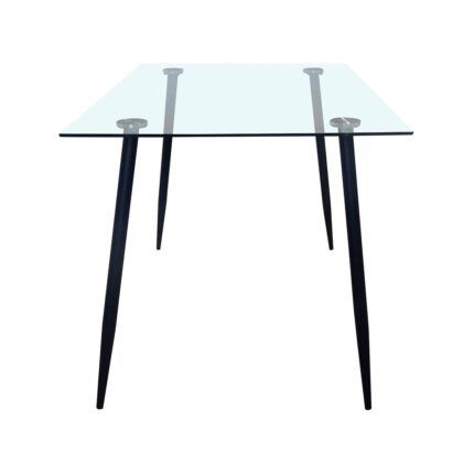 Mesa rectangular cristal Tasmania - Pata negra