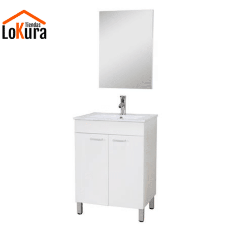 Mueble con espejo para baño