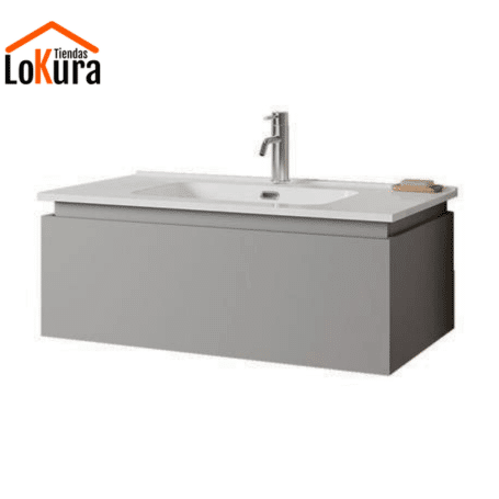 Lavabo suspendido con mueble