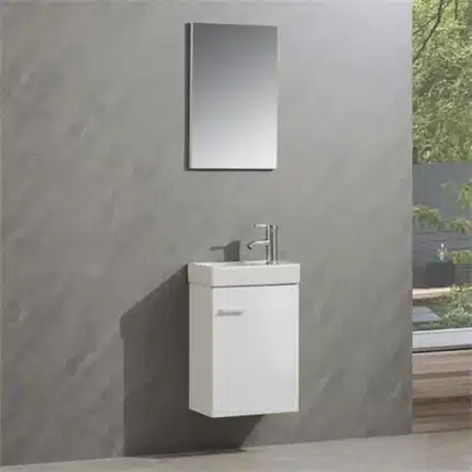 Conjunto de mueble de baño blanco Buganville