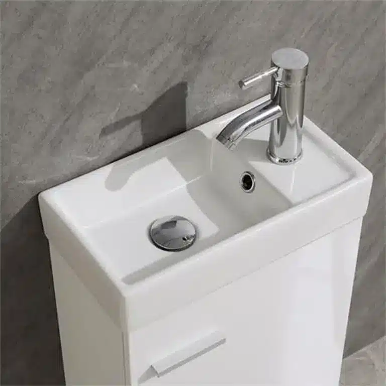 Lavabo cerámico compacto del conjunto de mueble de baño blanco Buganville