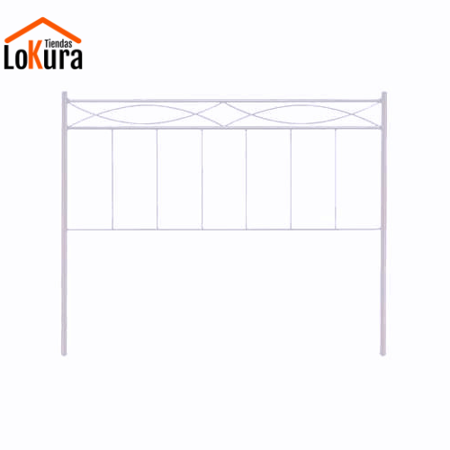 Cabecero original de forja blanco 90 cm para camas individuales