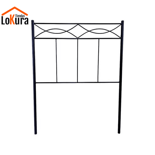 Cabecero original de forja negro 150 cm para camas de matrimonio