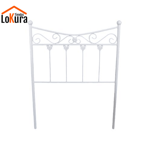 Cabezales de cama de hierro forjado blanco 90 cm