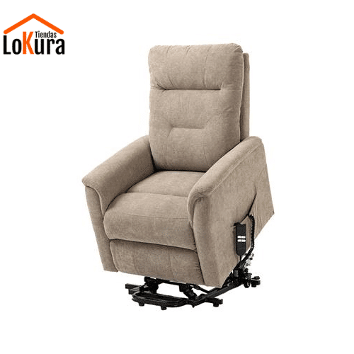 Sillón eléctrico levanta personas Gris Claro