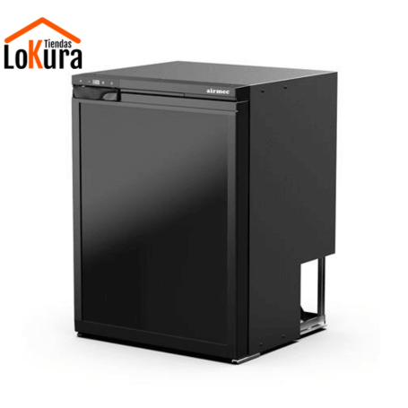Nevera portátil enchufable Airmec 60W 57,4 L para caravana con puerta reversible