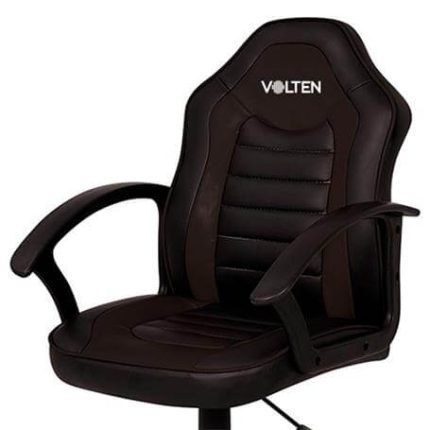 Silla Gamer Black con reposabrazos fijos y ajuste de altura, perfecta para largas sesiones de juego