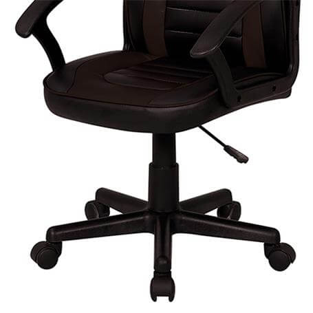 Silla gaming ajustable con base resistente y ruedas de nylon para mayor estabilidad y comodidad