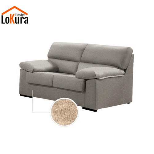 Sofa de dos plazas beige