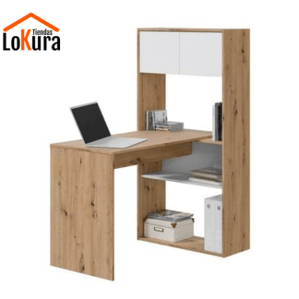 Conjunto escritorio y estantería