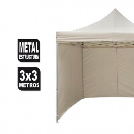 Carpa plegable beige