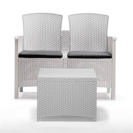 Conjunto de mesa y sillones de jardín