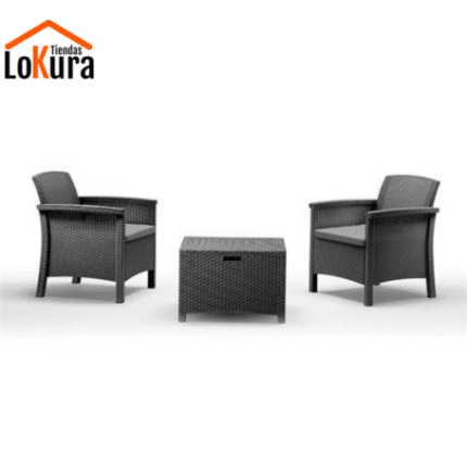 Conjunto dos sillas y mesa jardín