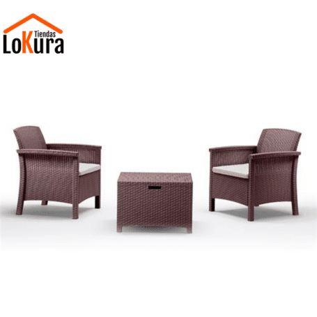 Conjunto dos sillas y mesa jardín