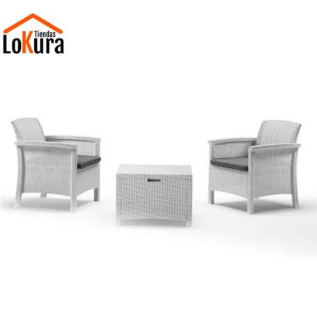 Conjunto dos sillas y mesa jardín