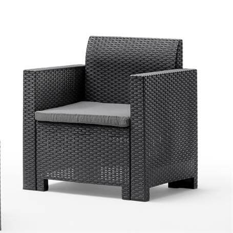 Juego de sillones y mesa de jardín