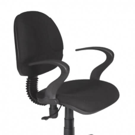 Silla de escritorio ergonómica con respaldo ajustable y base de acero resistente