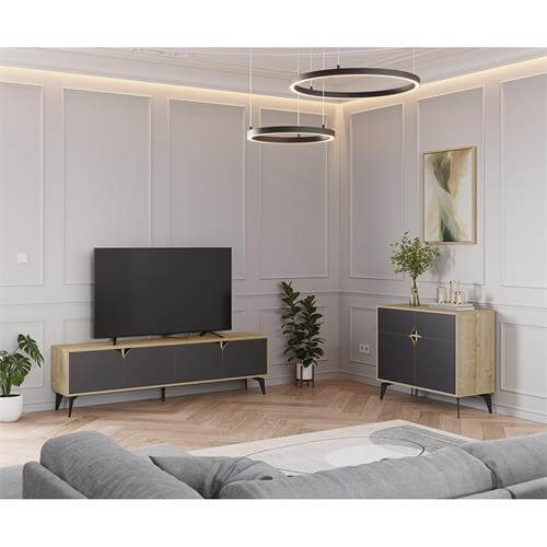 Muebles de sala para tv de madera