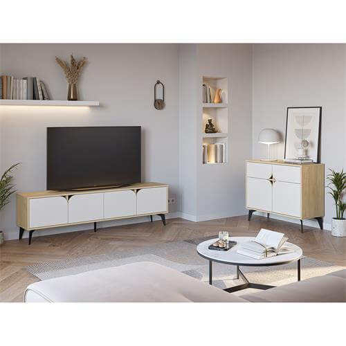 Muebles de sala para tv de madera
