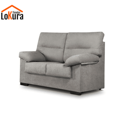 Sofá de 2 plazas en color gris perlas y Medidas: L145 x F95 x A100 cm