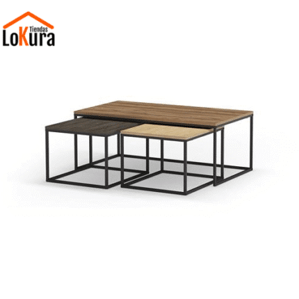 set de 3 mesas para sala modernas con diseño elegante y funcional