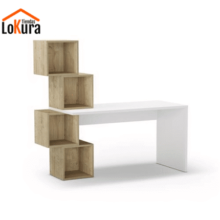 Escritorios con estantes de madera ideal para oficinas y habitaciones de estudio