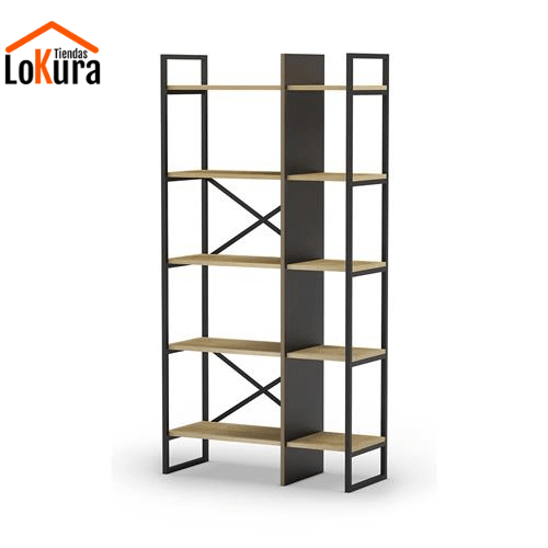 Estantería madera y metal Modelo ARA estilo industrial para salón