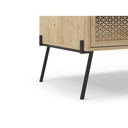 Mesa baja madera y hierro